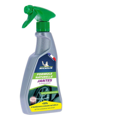 Nettoyant jantes pulvérisateur 500ml - MICHELIN - Formule Naturelle, tous types de jantes et enjoliveurs