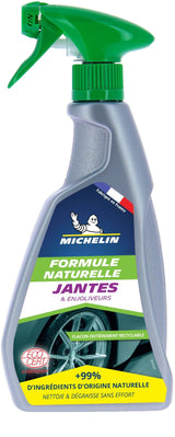 Nettoyant jantes pulvérisateur 500ml - MICHELIN - Formule Naturelle, tous types de jantes et enjoliveurs