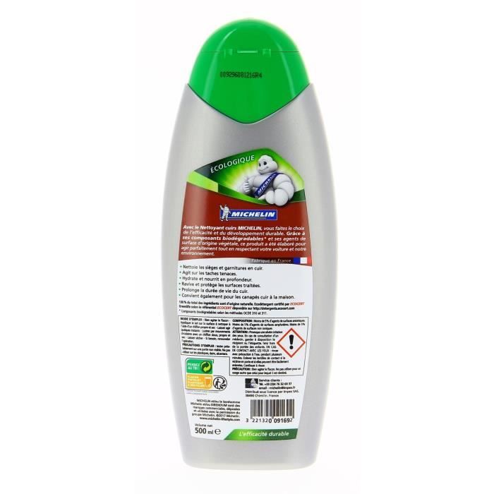 MICHELIN Nettoyant cuirs 500 ml
