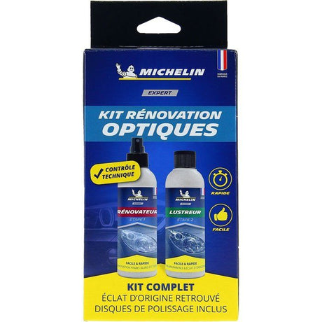 Kit EXPERT rénovation optiques de phares - MICHELIN - spécial contrôle technique - Simple et rapide
