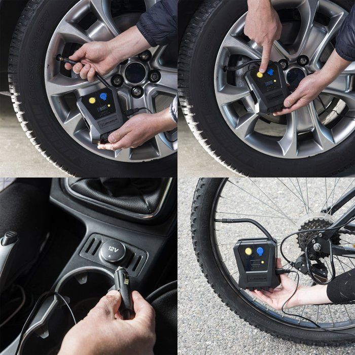 Compresseur mini 12V digital - MICHELIN - Gonflage de 0.05 bars jusqu'a 3.5 bars