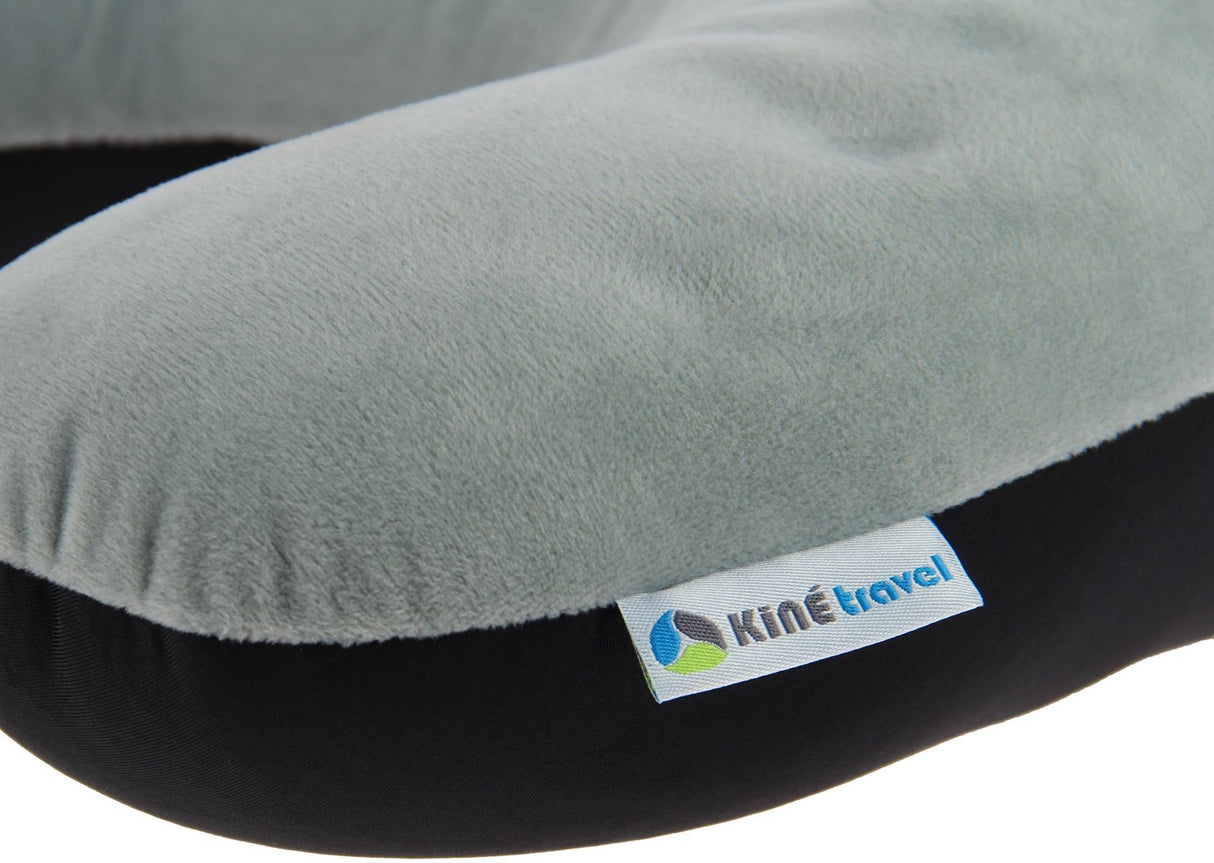 Coussin microbilles 2en1 Cale nuque et Oreiller 37x29x10cm - KINE TRAVEL - Microbilles et textile doux ultra confort