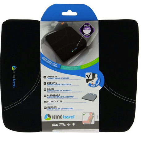 Coussin correcteur assise auto en mousse 38,5 x 32 x 7/4,5 cm - KINE TRAVEL - développés et testés avec un kiné