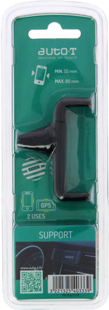 Support smartphones sur aérateurs de voiture - AUTO T - vertical ou horizontal - smartphones de 55 mm a 80mm