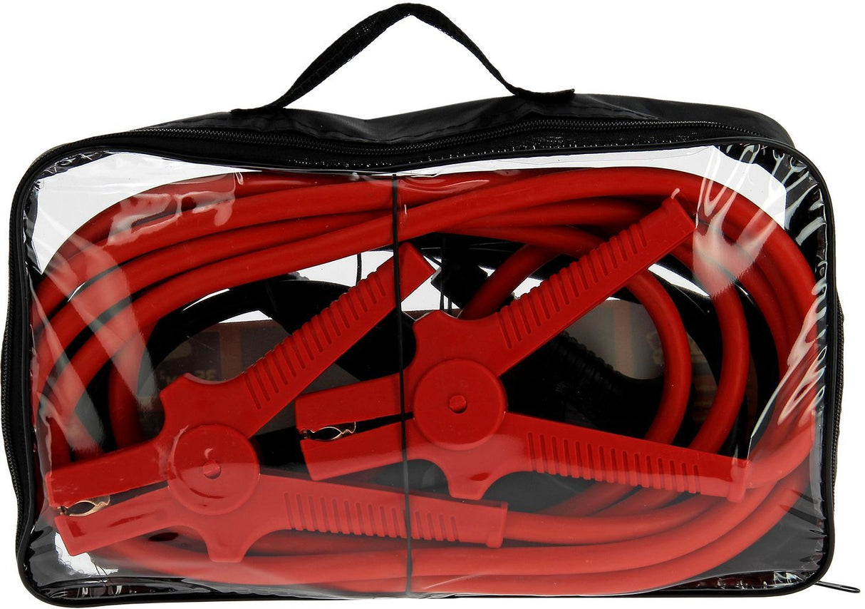 Lot de 2 câbles de démarrage - XLPT - 35 mm² - 4,50 m - Pinces isolées - Sacoche de rangement incluse