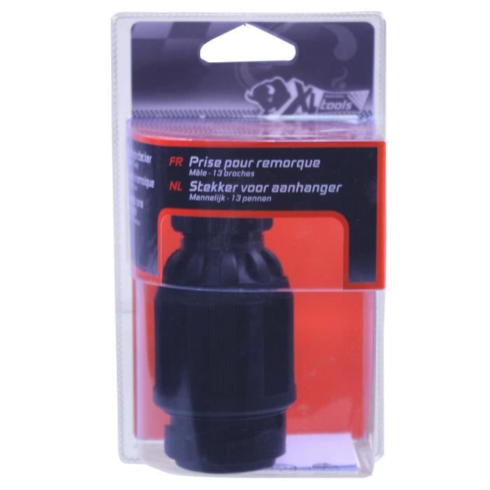 XLPT Prise plastique remorque. 7 broches.Mâle