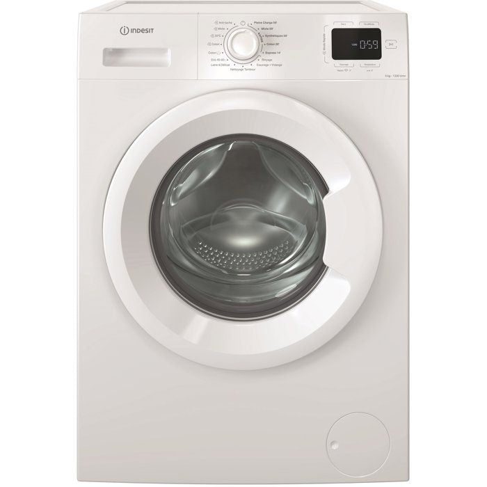 Lave-linge hublot INDESIT IM642MYTIMEFR - 6 kg - Induction - L60 cm - 1200 trs/min - Blanc