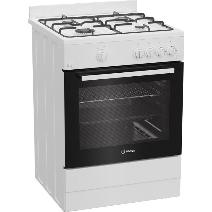 Cuisiniere a gaz - INDESIT - I6GGKMWF - 4 foyers - 10,4 KWh - L60 cm - Blanc