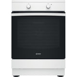 Cuisiniere a induction - INDESIT - IS67IQ5KCW/E - 3 foyers - 2600 W - 60 cm - Blanc