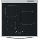 Cuisiniere a induction - INDESIT - IS67IQ5KCW/E - 3 foyers - 2600 W - 60 cm - Blanc