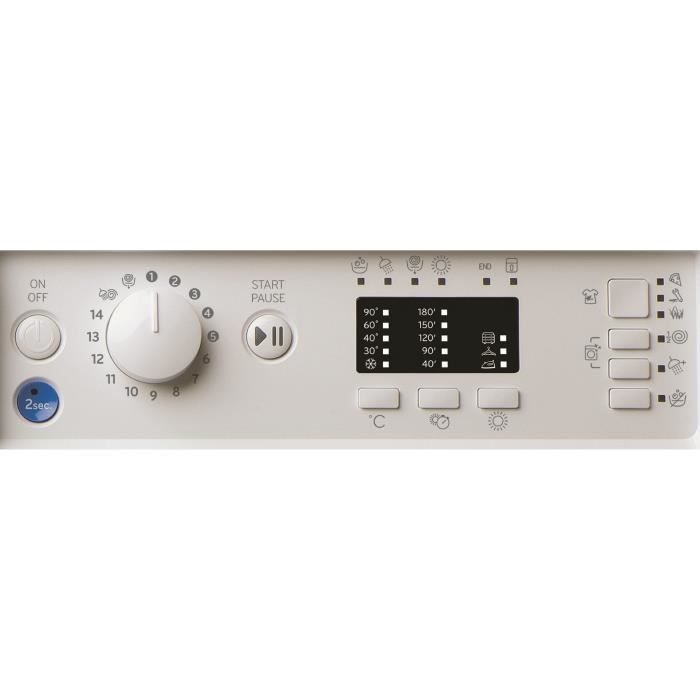 Lave-linge séchant encastrable INDESIT - BIWDIL861485EU - 8 / 6 kg - Induction - L60cm - 1400 trs/min - Blanc