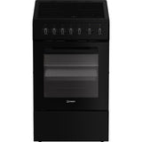 Cuisiniere vitrocéramique - INDESIT - I5V3PCB - 4 foyers - 7700 W -  L50 cm - Noir