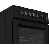 Cuisiniere vitrocéramique - INDESIT - I5V3PCB - 4 foyers - 7700 W -  L50 cm - Noir