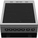 Cuisiniere vitrocéramique - INDESIT - I5V3PCS - 4 foyers - 7,7 KWh - L50 cm - Silver