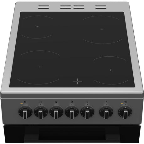 Cuisiniere vitrocéramique - INDESIT - I5V3PCS - 4 foyers - 7,7 KWh - L50 cm - Silver