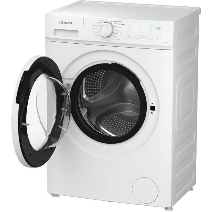 Lave-linge hublot INDESIT IMA762MYTIMEFR - 7 kg - Induction - 1200 trs/min - Push&Go - Classe A - Blanc