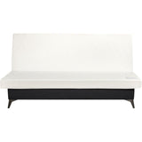 INDY Clic-clac - 2/3 places - Matelas SIMMONS Ep.13 cm - Mousse HR 35 kg/m3 - Tissu Noir - Fabriqué en France