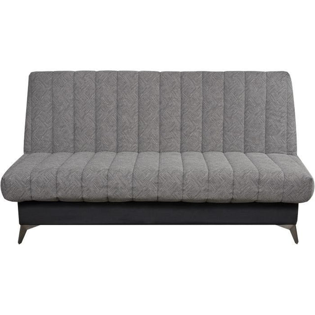 INDY Clic-clac - 2/3 places - Matelas SIMMONS Ep.13 cm - Mousse HR 35 kg/m3 - Tissu Noir - Fabriqué en France