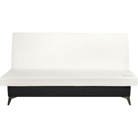 INDY Clic-clac - 2/3 places - Matelas SIMMONS Ep.13 cm - Mousse HR 35 kg/m3 - Tissu Noir - Fabriqué en France
