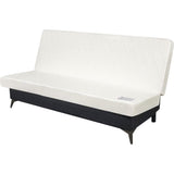 INDY Clic-clac - 2/3 places - Matelas SIMMONS Ep.13 cm - Mousse HR 35 kg/m3 - Tissu Noir - Fabriqué en France