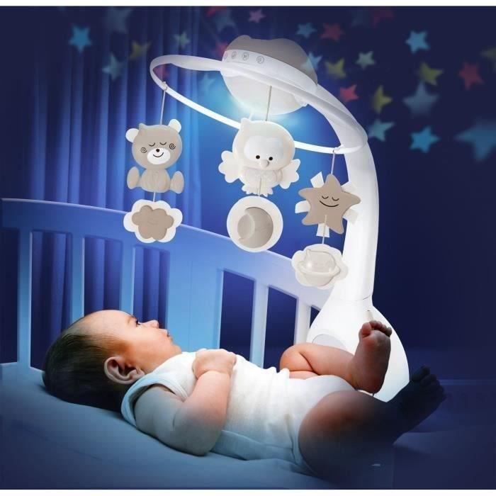 Mobile - INFANTINO - 4915 - Douce Nuit 3en1 - Blanc