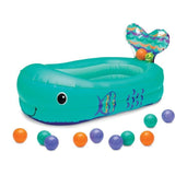 Baignoire baleine gonflable - Avec balles de jeu et thermometre intégré - 76.2 x 45.7 cm - Bleu - INFANTINO