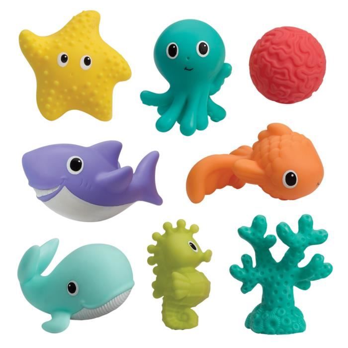 Sprinkler Set 8 pcs - INFANTINO - Discover the richness of the ocean - Child