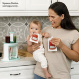 Gourdes réutilisables - INFANTINO - Pack 25 - 100 g - Compatibles Squeeze Station - Sans BPA, PVC ni phtalates