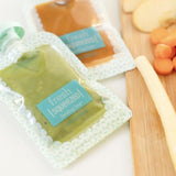 Gourdes réutilisables - INFANTINO - Pack 25 - 100 g - Compatibles Squeeze Station - Sans BPA, PVC ni phtalates