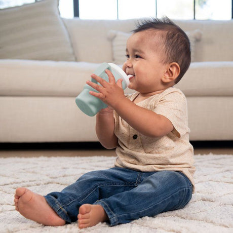 Ma premiere tasse silicone - INFANTINO - 255 ml - Moody Blue