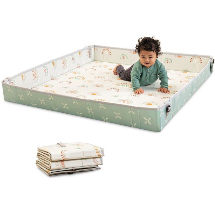 Tapis d'éveil géant - INFANTINO - Pliable - Arc-en-ciel