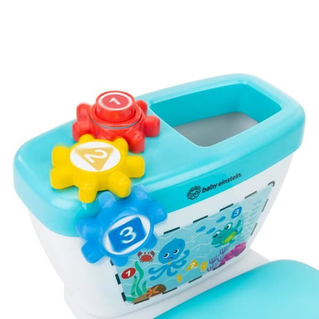 BABY EINSTEIN Mini Toilette enfant avec Réducteur de Toilette inclus, Chasse d'eau musicale, ludique, cadeau bébé