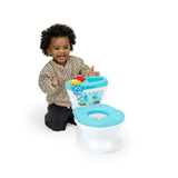 BABY EINSTEIN Mini Toilette enfant avec Réducteur de Toilette inclus, Chasse d'eau musicale, ludique, Cadeau Noel bébé