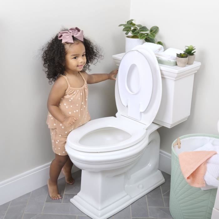 INGENUITY Réducteur de lunette de toilette enfant, Flip & Sit,universel adhésif?, Installation rapide