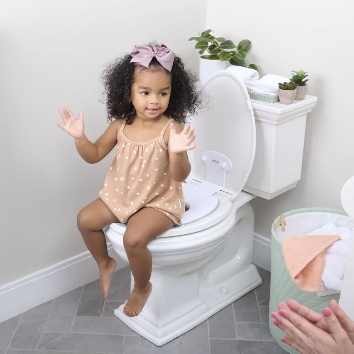 INGENUITY Réducteur de lunette de toilette enfant, Flip & Sit,universel adhésif?, Installation rapide