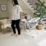 INGENUITY Balancelle transat bébé électrique pivotante 180°  Everston, 6 vitesses, Cadeau Noel bébé