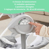 INGENUITY Transat pour bébé Balancelle électrique pliable - Petit Mouton - Arche et jouets amovible, cadeau bébé