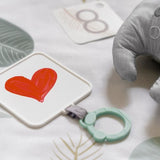 INGENUITY Tapis d'éveil bébé tout confort Petit Eléphant, 12 cartes étapes mensuelles et tableau personnalisable, Cadeau Noel bébé