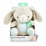 INGENUITY Doudou bébé lapin Sylvi, peluche, mélodies et vibrations apaisantes, lumineux, cadeau bébé