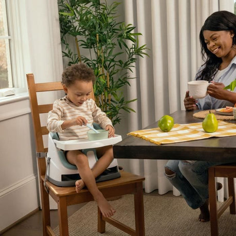 INGENUITY Réhausseur de chaise bébé enfant de 6 mois a 3 ans, Base 2 en 1 Brume, cadeau bébé