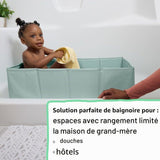 INGENUITY - Baignoire bébé pliable - Nomade - Doublure imperméable - Facile a nettoyer
