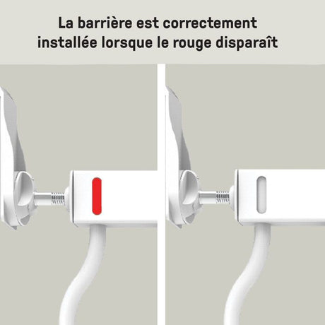 INGENUITY Barriere de sécurité sans perçage- Easy Install- de 73 a 80 cm - pression, sans vis ni perçage, enfant, bebe, escalier