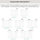 INGENUITY Extension Barrieres de Sécurité 8cm - adaptée pour la barriere Easy Install