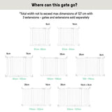 INGENUITY Extension Barrieres de Sécurité 8cm - adaptée pour la barriere Easy Install