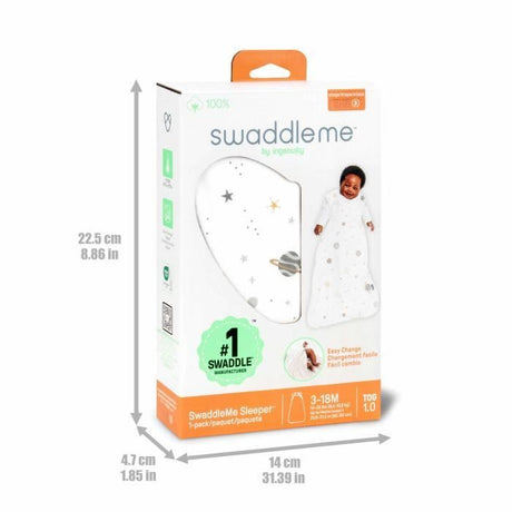 INGENUITY Gigoteuse d'Emmaillotage, sac de couchage Soleil, pour l'été TOG 0.5 évolutive de 3 a 18 mois certifié oeko-Tex