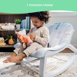 INGENUITY Transat bébé a bascule évolutif Keep Cozy Weaver 3 Positions: cadeau bébé, 0M+ jusqu'a 18kg
