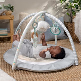 INGENUITY Tapis d'éveil bébé évolutif - Petit Mouton - Arche de jeu amovible, 5 jouets sensoriels, peluche mouton,Cadeau Noel bébé