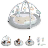 INGENUITY Tapis d'éveil bébé évolutif - Petit Mouton - Arche de jeu amovible, 5 jouets sensoriels, peluche mouton,Cadeau Noel bébé
