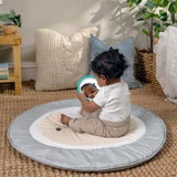 INGENUITY Tapis d'éveil bébé évolutif - Petit Mouton - Arche de jeu amovible, 5 jouets sensoriels, peluche mouton,Cadeau Noel bébé