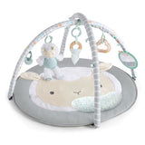INGENUITY Tapis d'éveil bébé évolutif - Petit Mouton - Arche de jeu amovible, 5 jouets sensoriels, peluche mouton,Cadeau Noel bébé